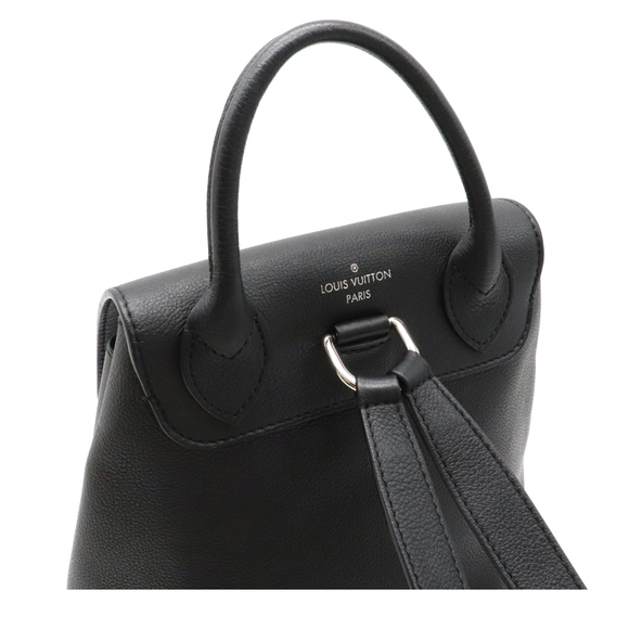 Louis Vuitton Lock Me Backpack Rucksack Calf Leather Black Noir - Picture 4 of 7